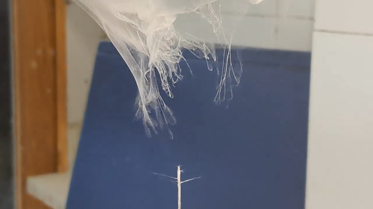 Electrospinning: Solutions of Polystyrene and Polyvinylidene Difluoride in Dimethylformamide